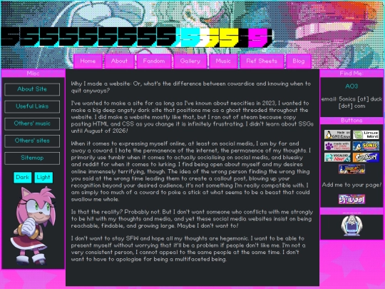 mine/blogposts/whyimadeawebsite screenshot