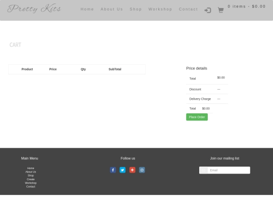 cart screenshot