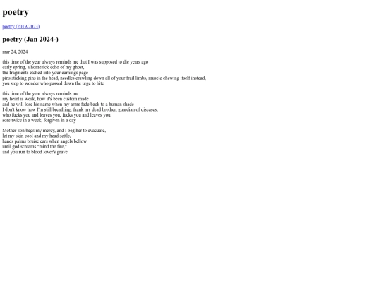 poetry screenshot