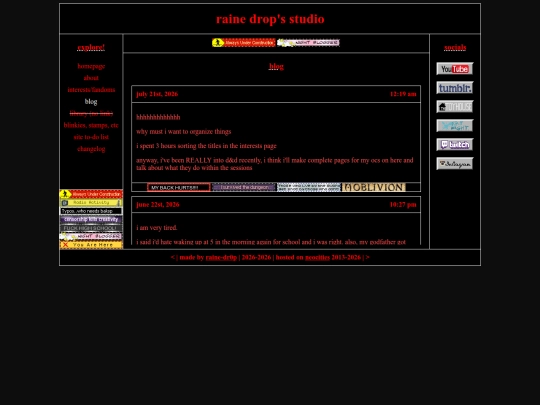 blog screenshot