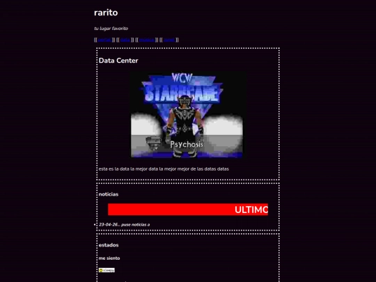 data screenshot