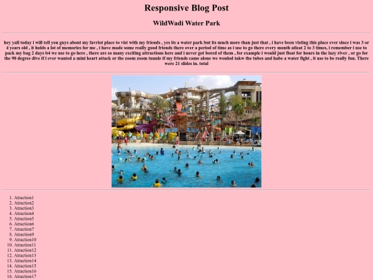 Blogpost screenshot