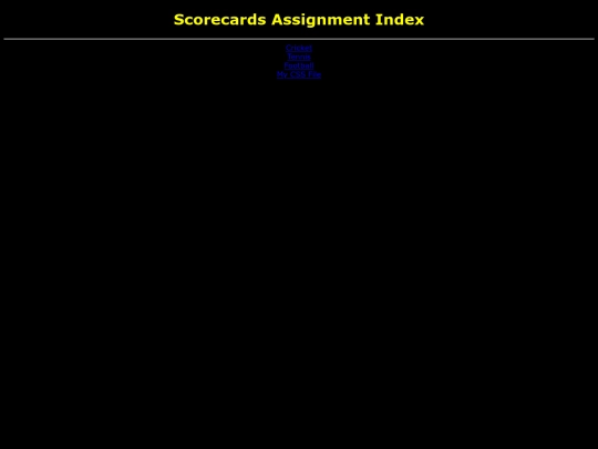 ScoreCard screenshot