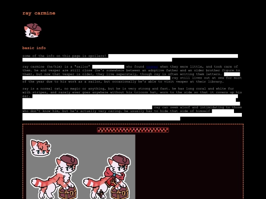 characterpages/ray screenshot