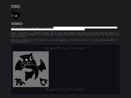 characterpages/spiral screenshot