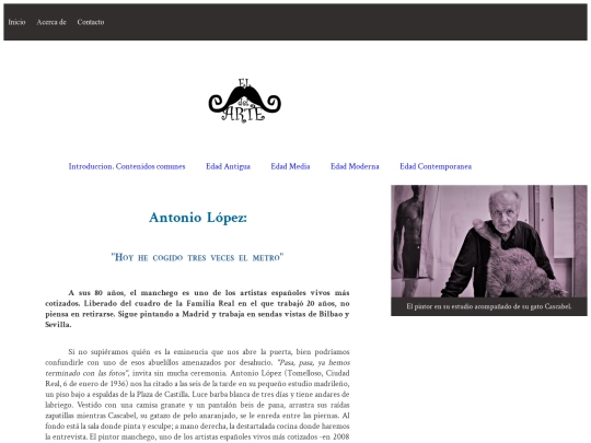 ejercicio revista/el bigote del ARTE__2 screenshot