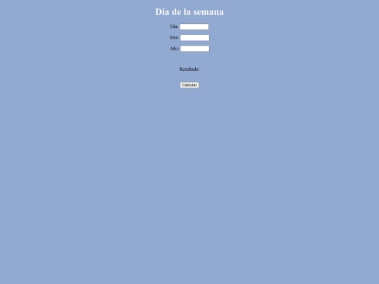 TareaJavaScript/diasemana screenshot