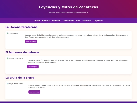 leyendas screenshot
