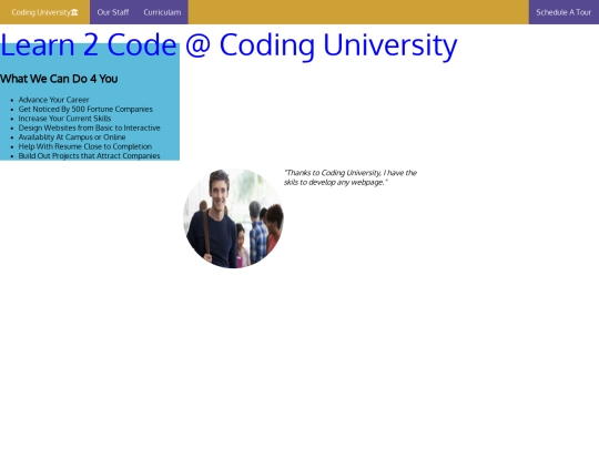 index.hmtl screenshot