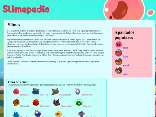 HTML/slimes screenshot
