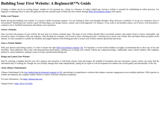 BuildingYourFirstWebsiteABeginnersGuide screenshot