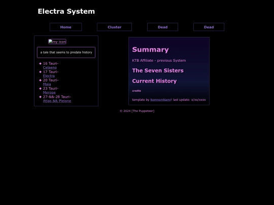 Pleiades_Cluster/Electra screenshot