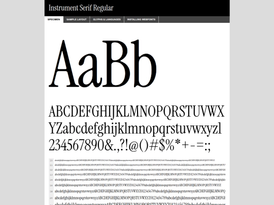 webfontkit-20260201-211218/instrumentserif-regular-demo screenshot