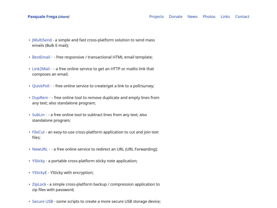 projects screenshot