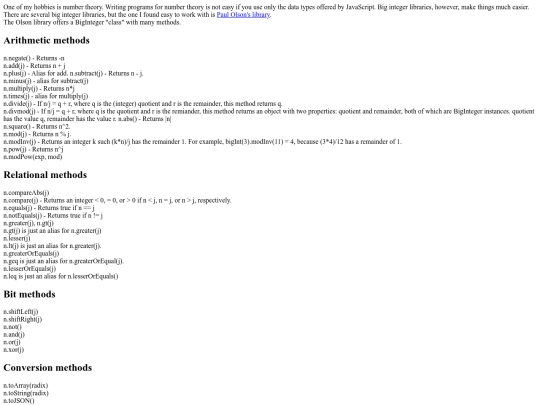 nbrTheory screenshot