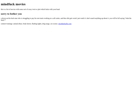 lists/mindfuck_movies screenshot