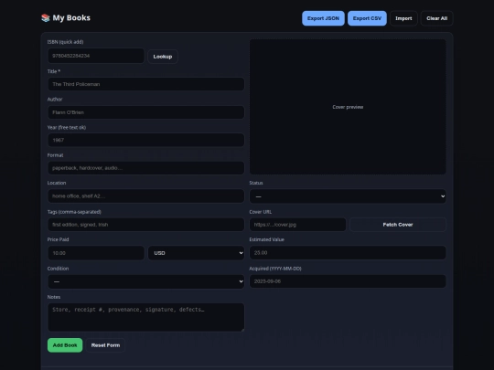 Mybooks screenshot