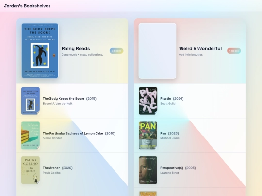 bookshelf screenshot