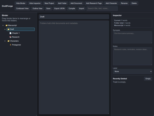 novelwriting-main screenshot