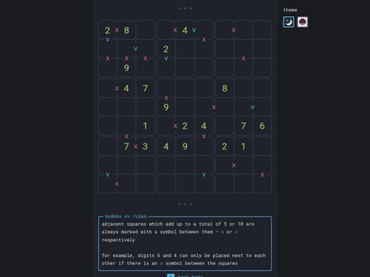 sudoku-xv screenshot