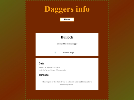 Daggers/Bullock screenshot