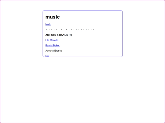 interests/music screenshot