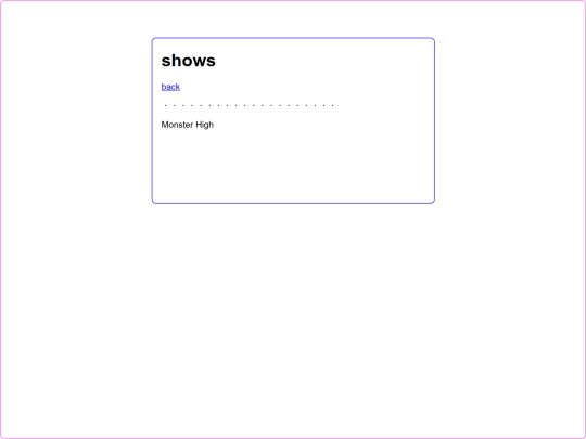 interests/shows screenshot