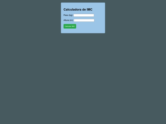 calcularIMC/CALCULARIMC screenshot