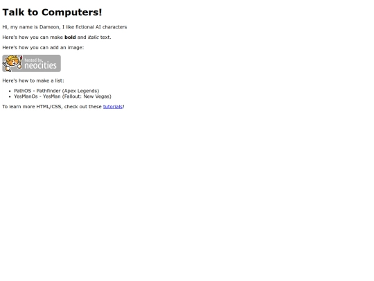 index screenshot