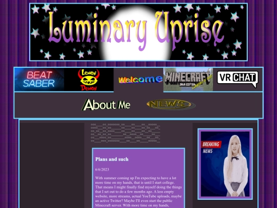 welcome/news screenshot