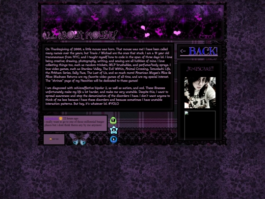 aboutme screenshot