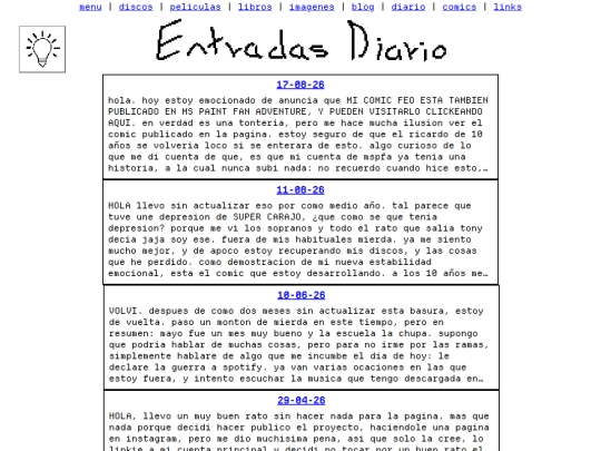 apartados/diario screenshot