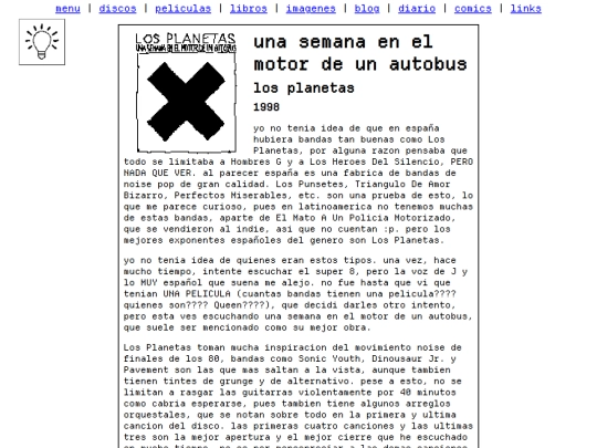 apartados/discos/posteos/una semana en el motor de un autobus screenshot