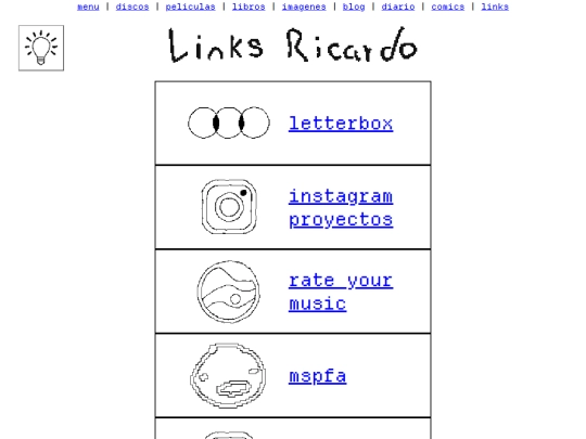 apartados/links screenshot