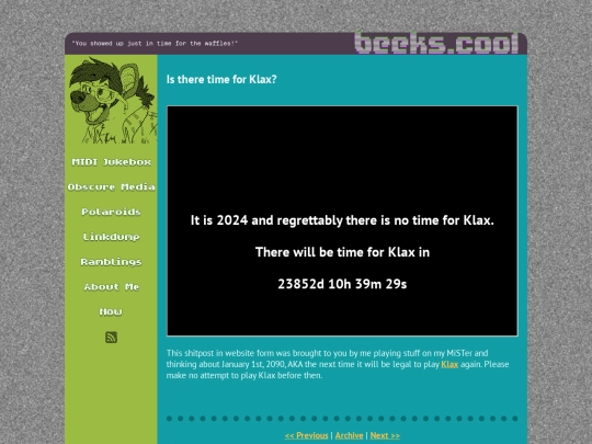 ramblings/20230604klax screenshot