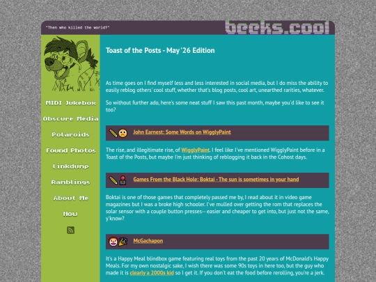 ramblings/20260531toast_may26 screenshot