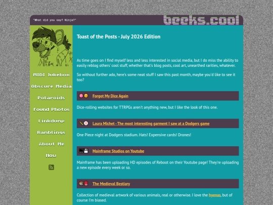 ramblings/20260729toast_jul26 screenshot
