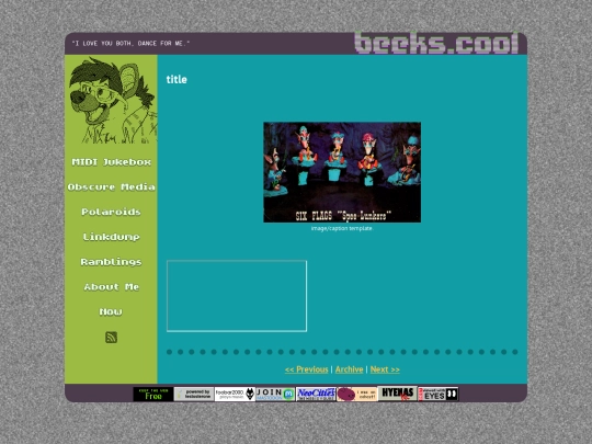 ramblings/blank screenshot