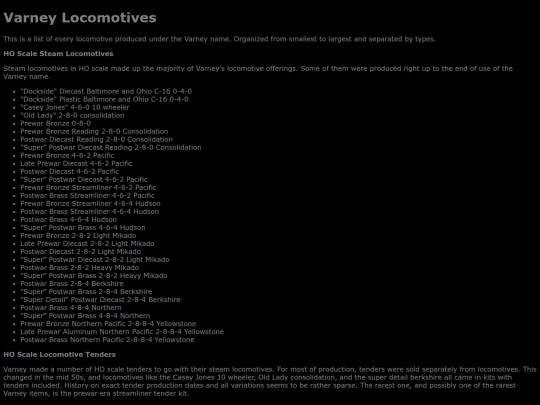 locomotivelist screenshot