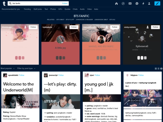 tumblr/otps/godforgot screenshot