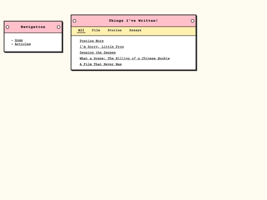 articles screenshot