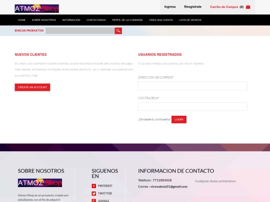 login screenshot
