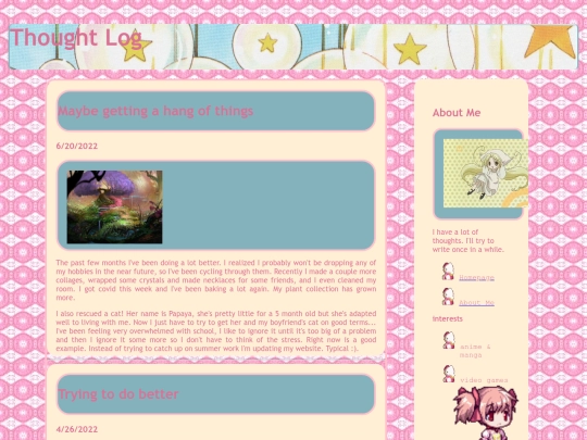 diary screenshot