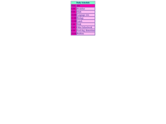 html docs/StylishSchedule screenshot