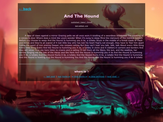 blogging/skeleton screenshot