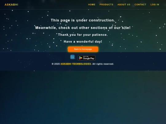 login screenshot