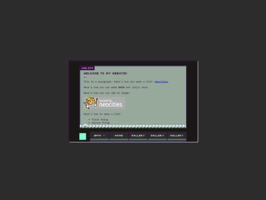 testing screenshot