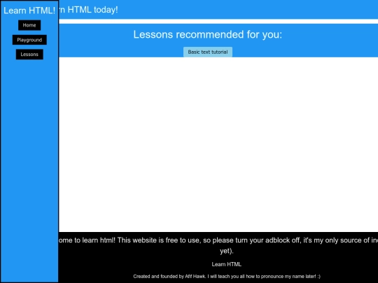 lessons screenshot