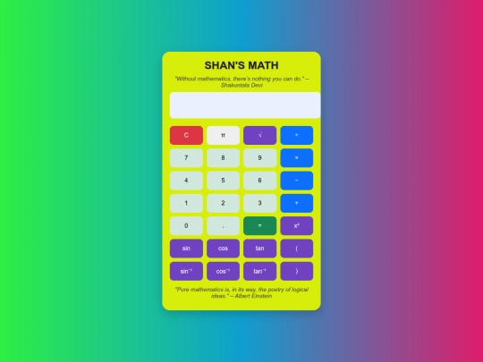 calculator/CODSOFT3 screenshot
