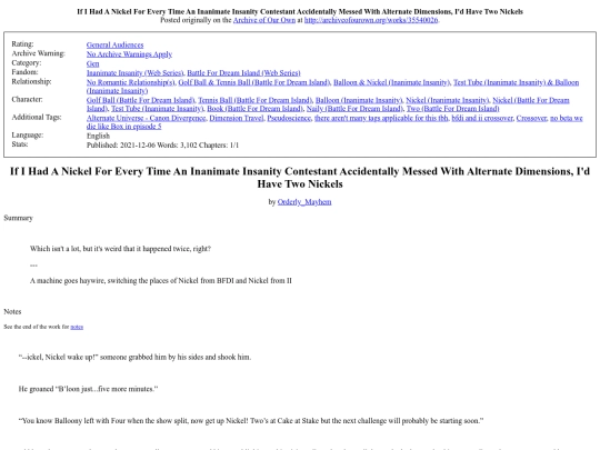 fics/others/If I Had A Nickel For screenshot